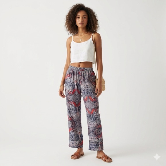 Anthropologie Pants - Anthropologie Florence Balducci tiger print statement pants size M